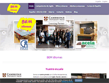 Tablet Screenshot of bemidiomas.com